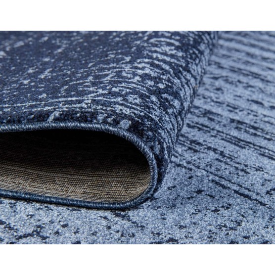 Del Mar Collection Area Rug - Jennifer (7' 10" x 11' Rectangle, Blue/ Navy Blue)