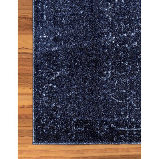 Del Mar Collection Area Rug - Jennifer (7' 10" x 11' Rectangle, Blue/ Navy Blue)