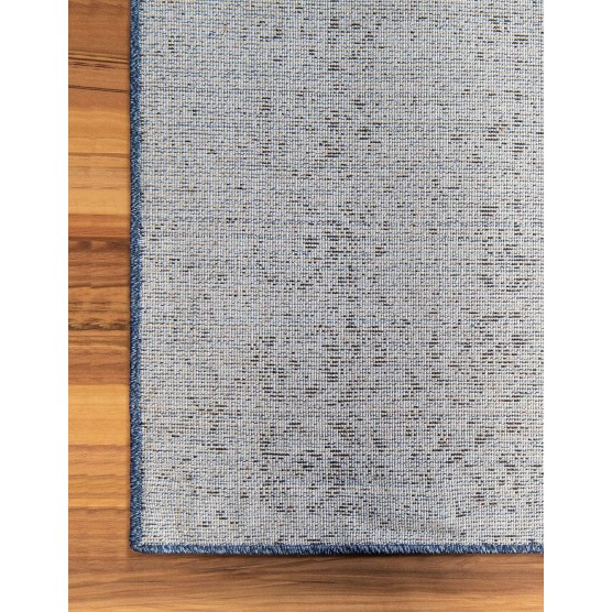 Del Mar Collection Area Rug - Jennifer (7' 10" x 11' Rectangle, Blue/ Navy Blue)